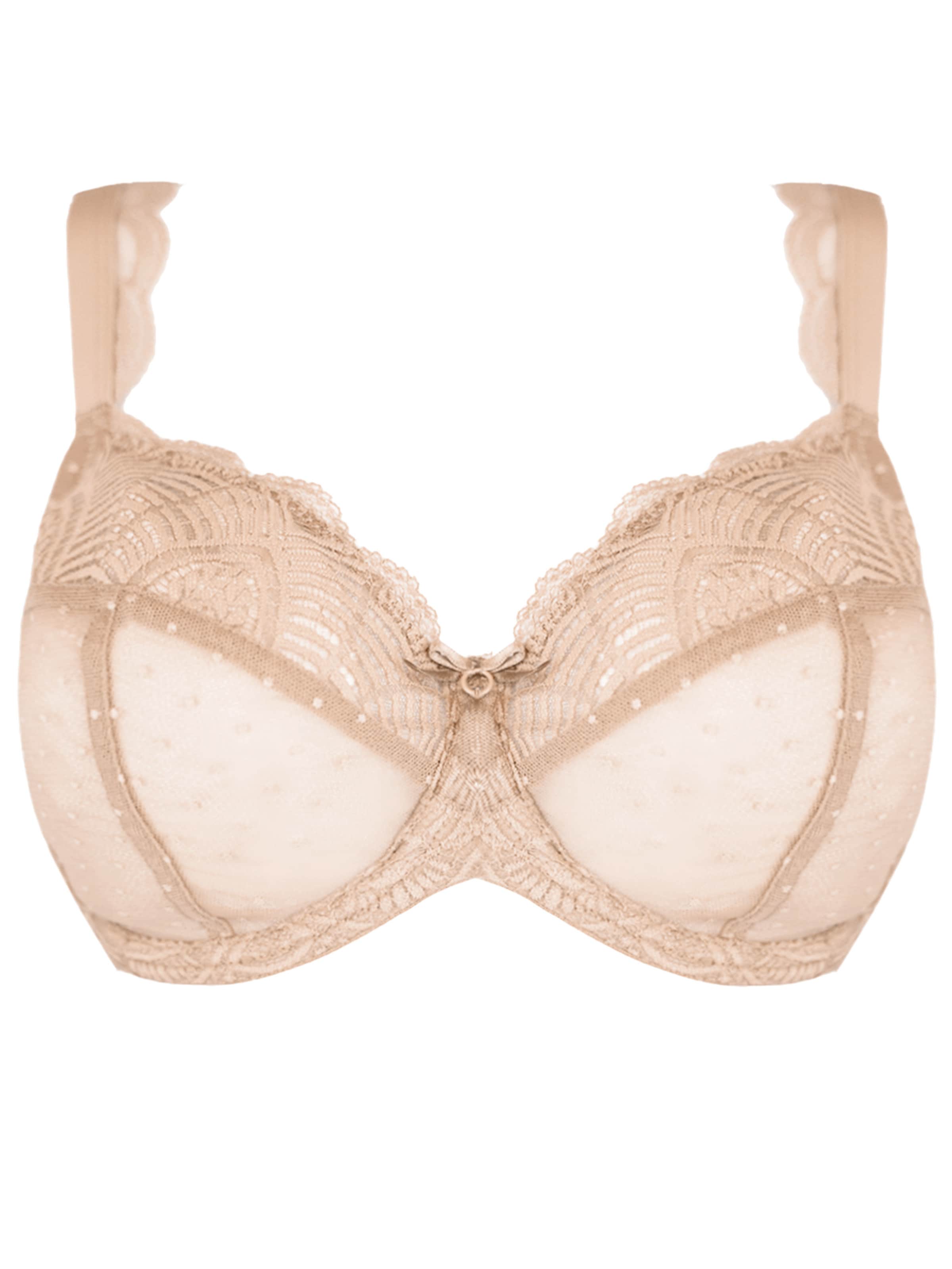 SugarShape T-Shirt BH &#x27;Clara Lace&#x27; in Beige: Vorderseite
