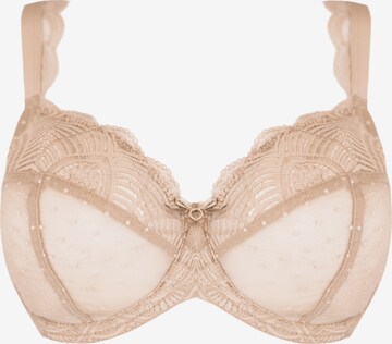 SugarShape T-shirt BH 'Clara Lace' in Beige: voorkant
