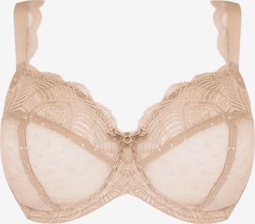 SugarShape T-shirt BH 'Clara Lace' in Beige: voorkant