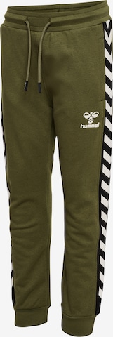 Hummel Tapered Workout Pants in Green