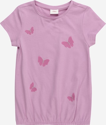 s.Oliver T-shirt i rosa: framsida