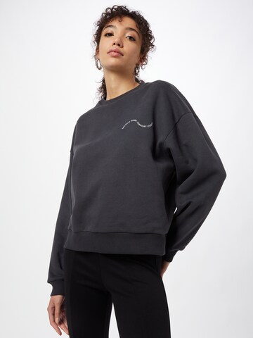 Sweat-shirt 'BE GOOD DO GOOD' Comfort Studio by Catwalk Junkie en noir : devant