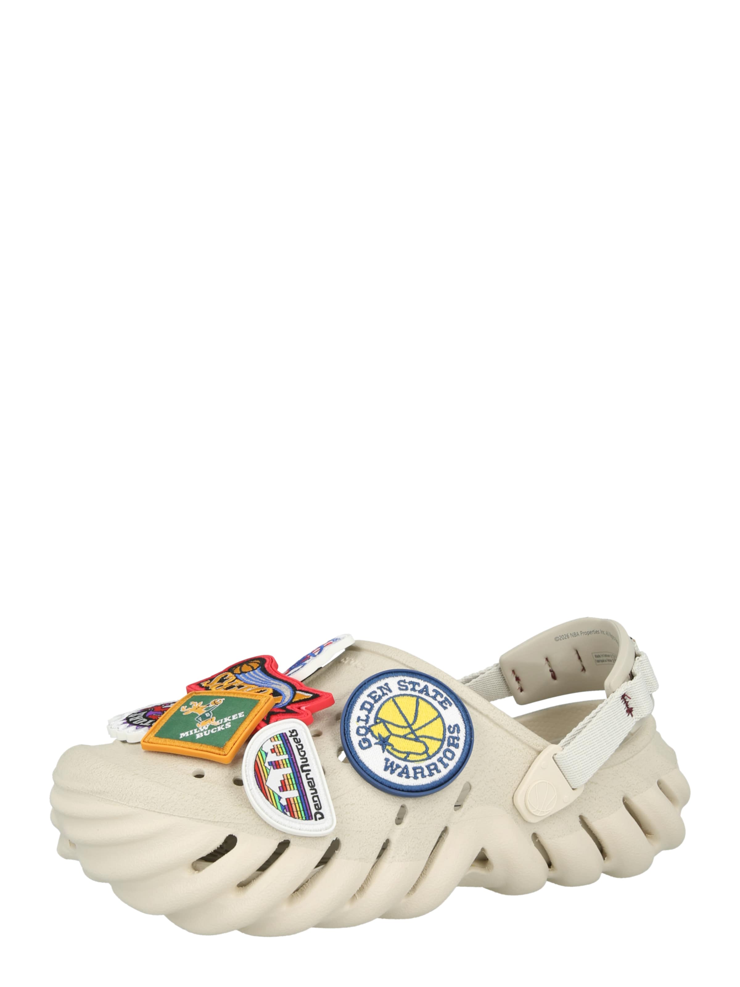 Crocs Chodaki 'NBA Echo' w kolorze beżowy: przód