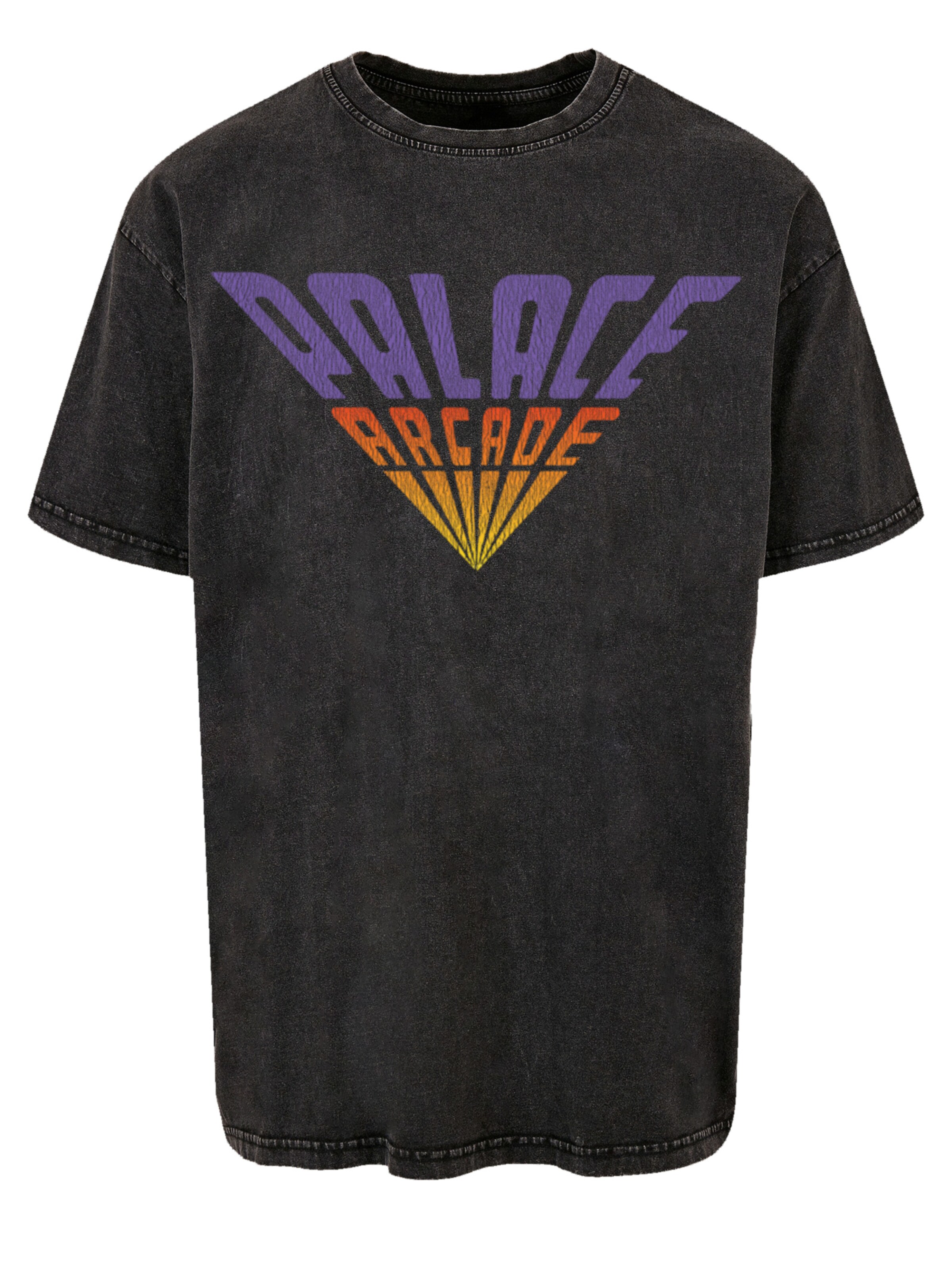 T-Shirt 'Stranger Things Palace Arcade Netflix TV Series' F4NT4STIC en noir : devant