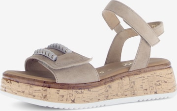 GABOR Sandale in Beige: Vorderseite