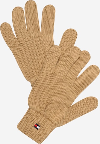TOMMY HILFIGER Gloves in Green: front