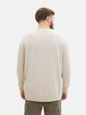 Coupe regular Pull-over TOM TAILOR Men + en blanc