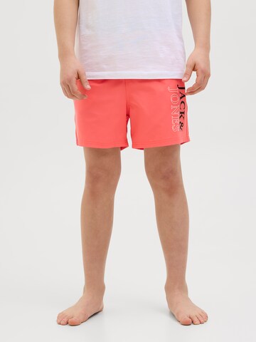 Jack & Jones Junior Плавательные шорты 'JPSTMAUI' в Оранжевый: спереди