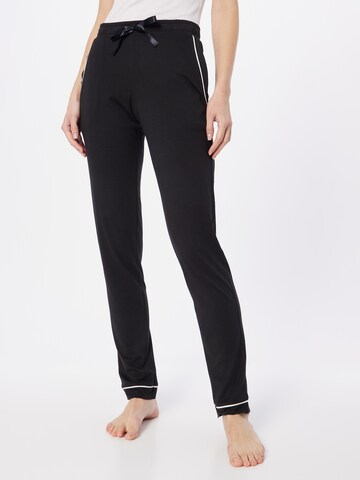 Pantalon de pyjama 'Mix & Relax' SCHIESSER en noir : devant