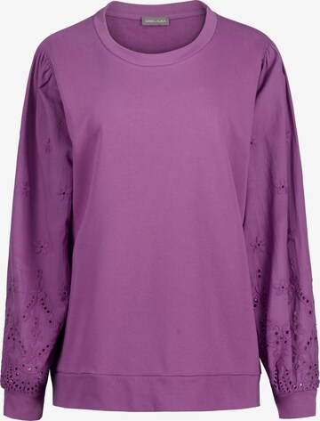 Gina Laura Sweatshirt in Purple: front