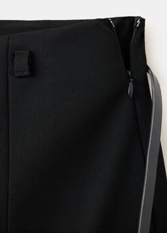 Barrel Pantalon MANGO en noir