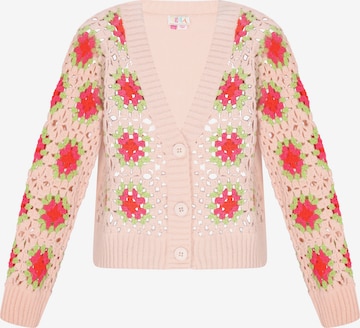 Cardigan IZIA en beige : devant