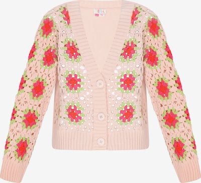 IZIA Kardigan u boja pijeska / nude / svijetlozelena / crvena, Pregled proizvoda