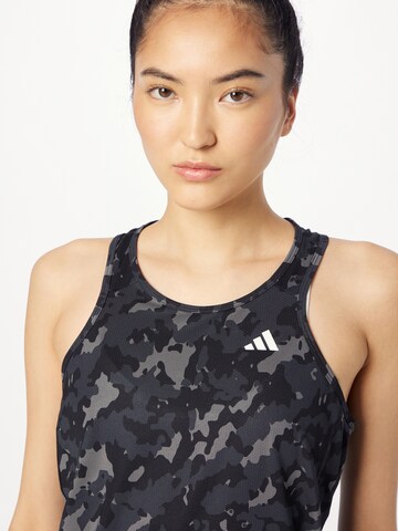 ADIDAS PERFORMANCE Sporttop 'Own The Run Camo' in Zwart
