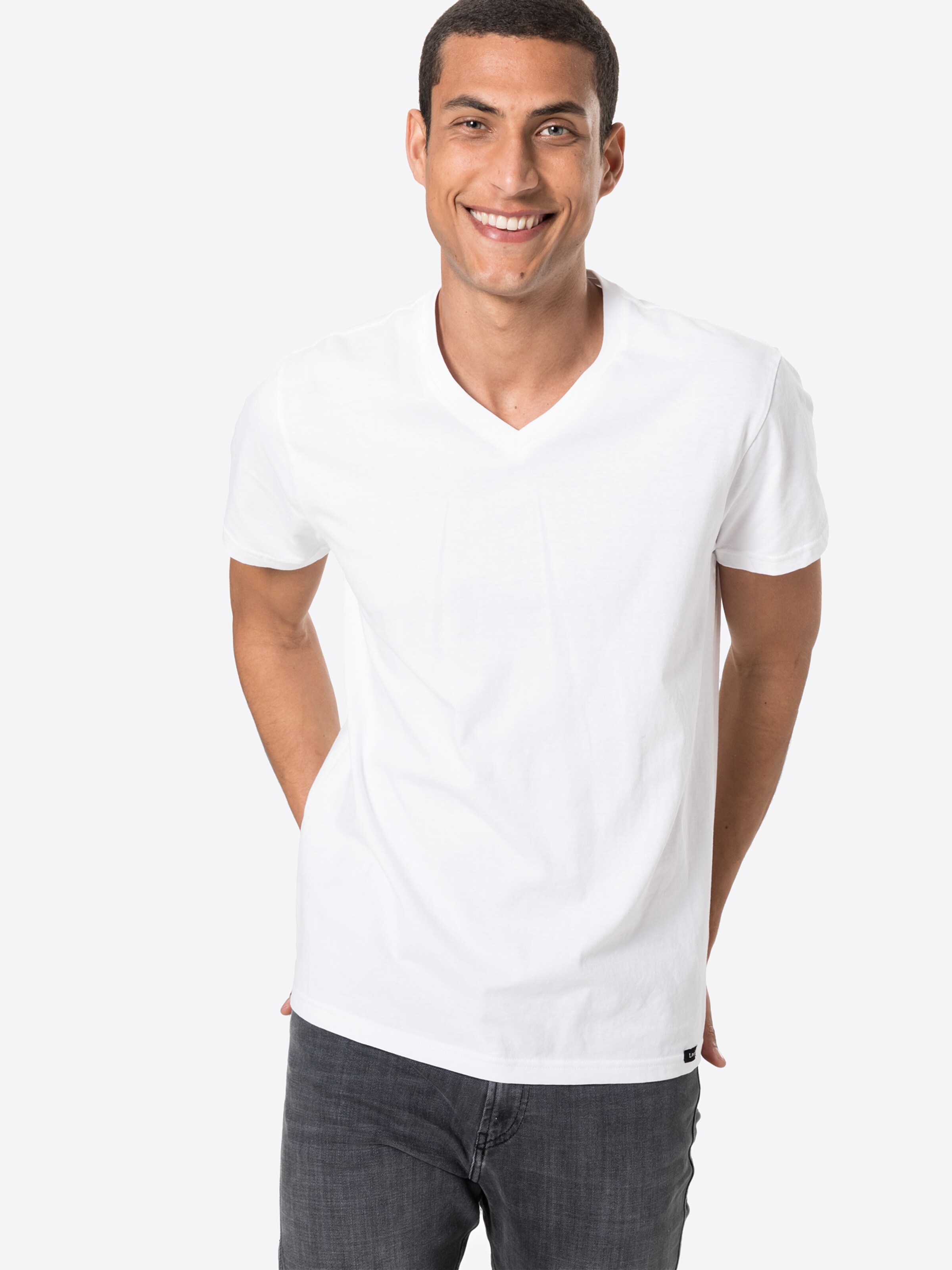 Più sostenibile Abbigliamento Lee Maglietta in Bianco 