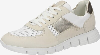 SIOUX Sneaker 'Mokrunner' in 36 in beige / silber / offwhite, Produktansicht
