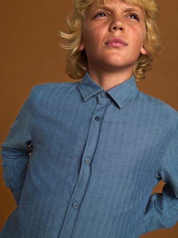 Next Regular fit Button up shirt in Blue