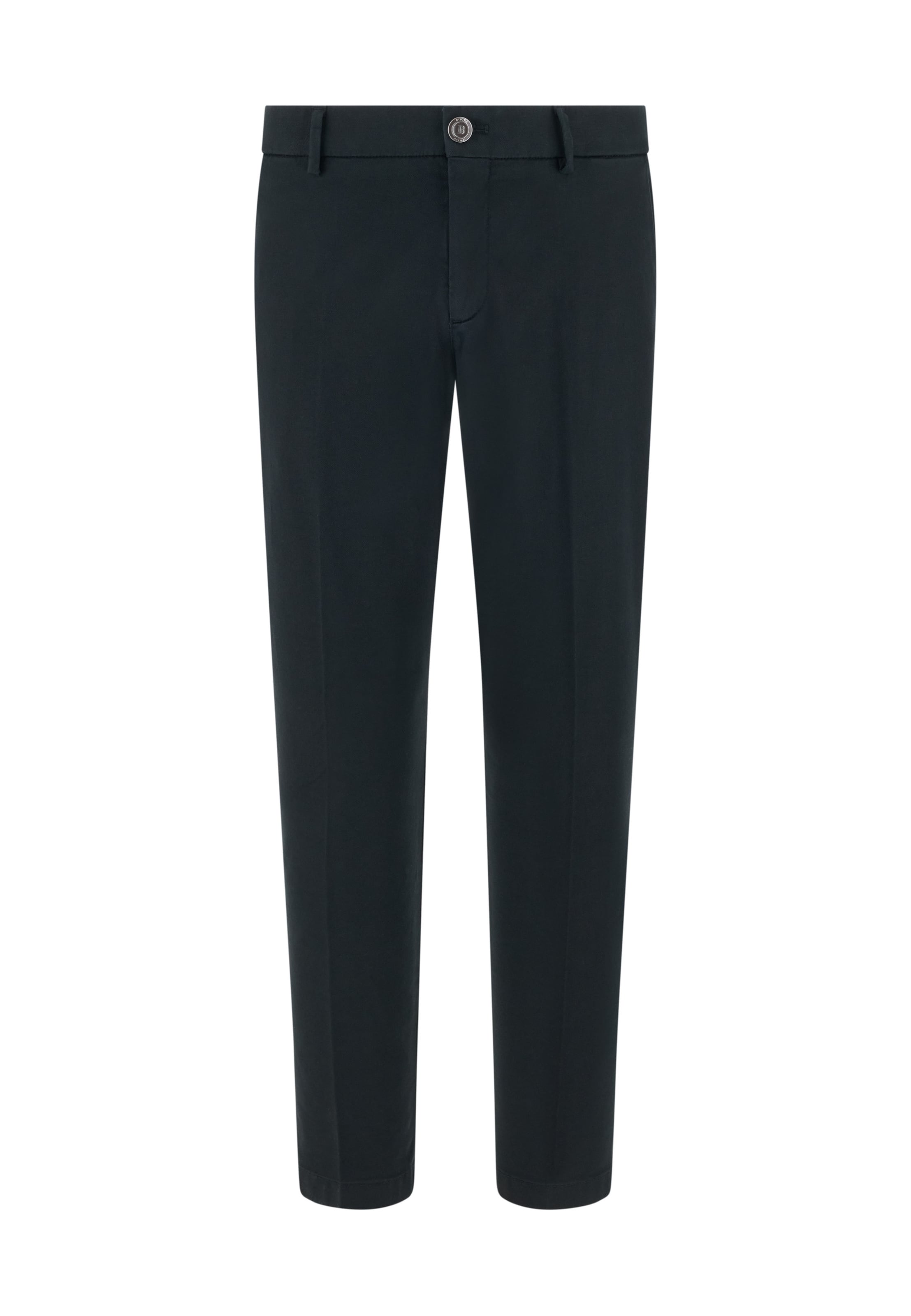 Boggi Milano Slim fit Pleated Pants in Black: front