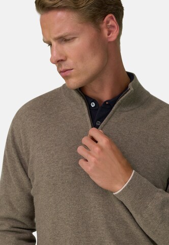 Boggi Milano Gebreid vest in Beige: voorkant