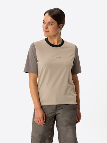 VAUDE Performance shirt 'Loamer' in Beige: front