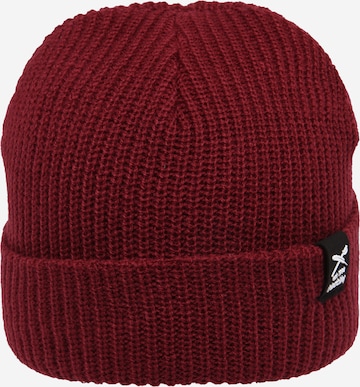 Iriedaily Beanie 'Transition' in Red: front