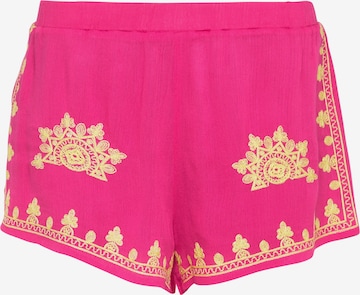 Regular Pantalon IZIA en rose : devant