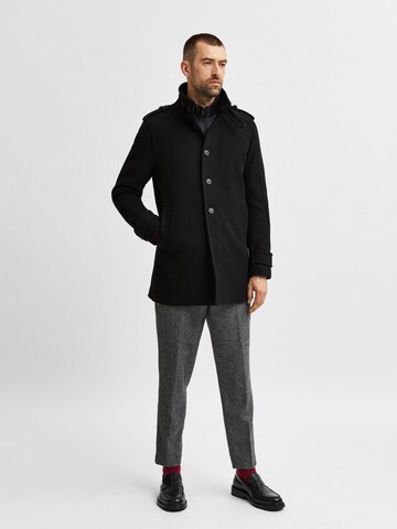 Manteau mi-saison SELECTED HOMME en noir