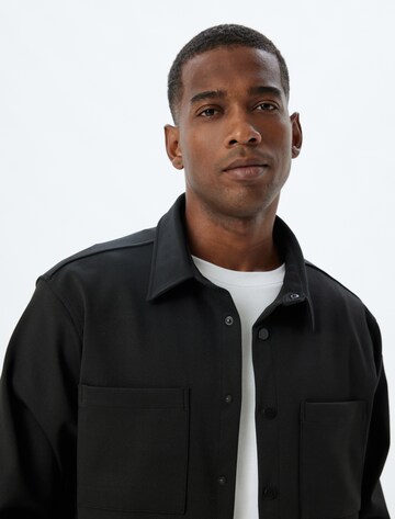 Koton Regular fit Button Up Shirt in Black