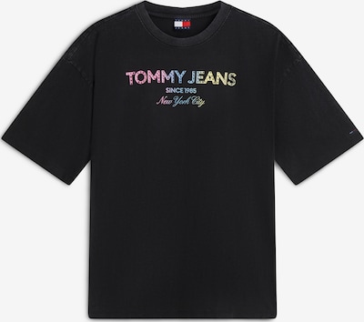 XXS dydžio Marškinėliai iš Tommy Jeans, spalva – šviesiai mėlyna / pastelinė geltona / rožių spalva / juoda, Prekių apžvalga