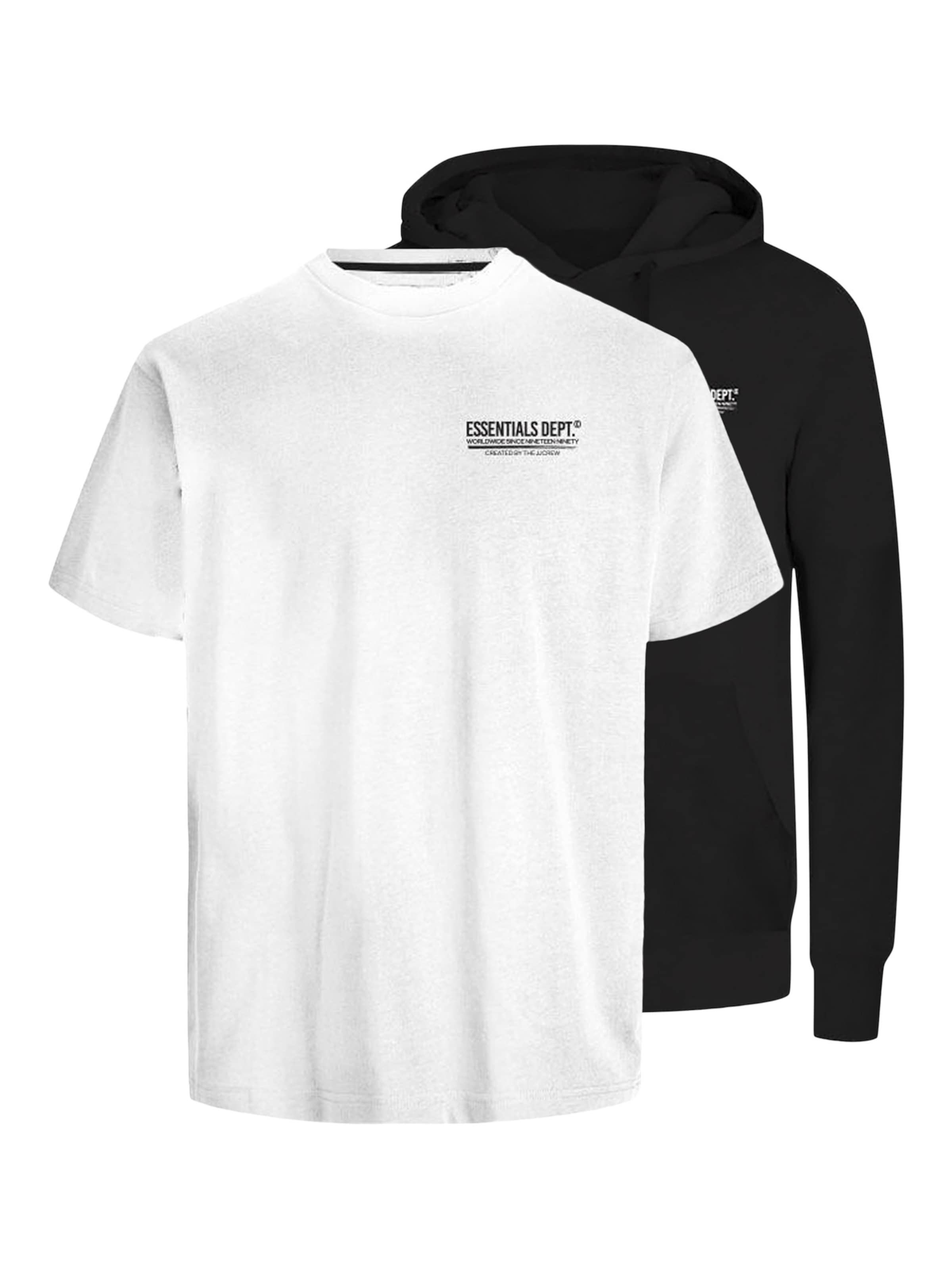 JACK & JONES Mikina 'JJOlive', veľkosť L - čierna / biela, Produkt