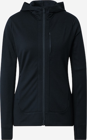 ICEBREAKER Athletic Sweatshirt 'Quantum III' in Black: front