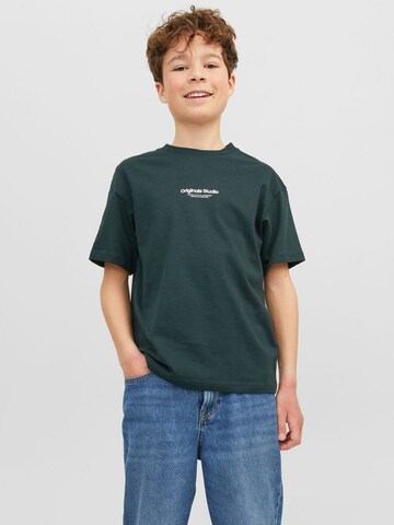 T-Shirt Jack & Jones Junior en vert : devant