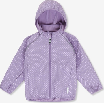Racoon Outdoor Fleece Jacket 'Wellington' in Purple: front