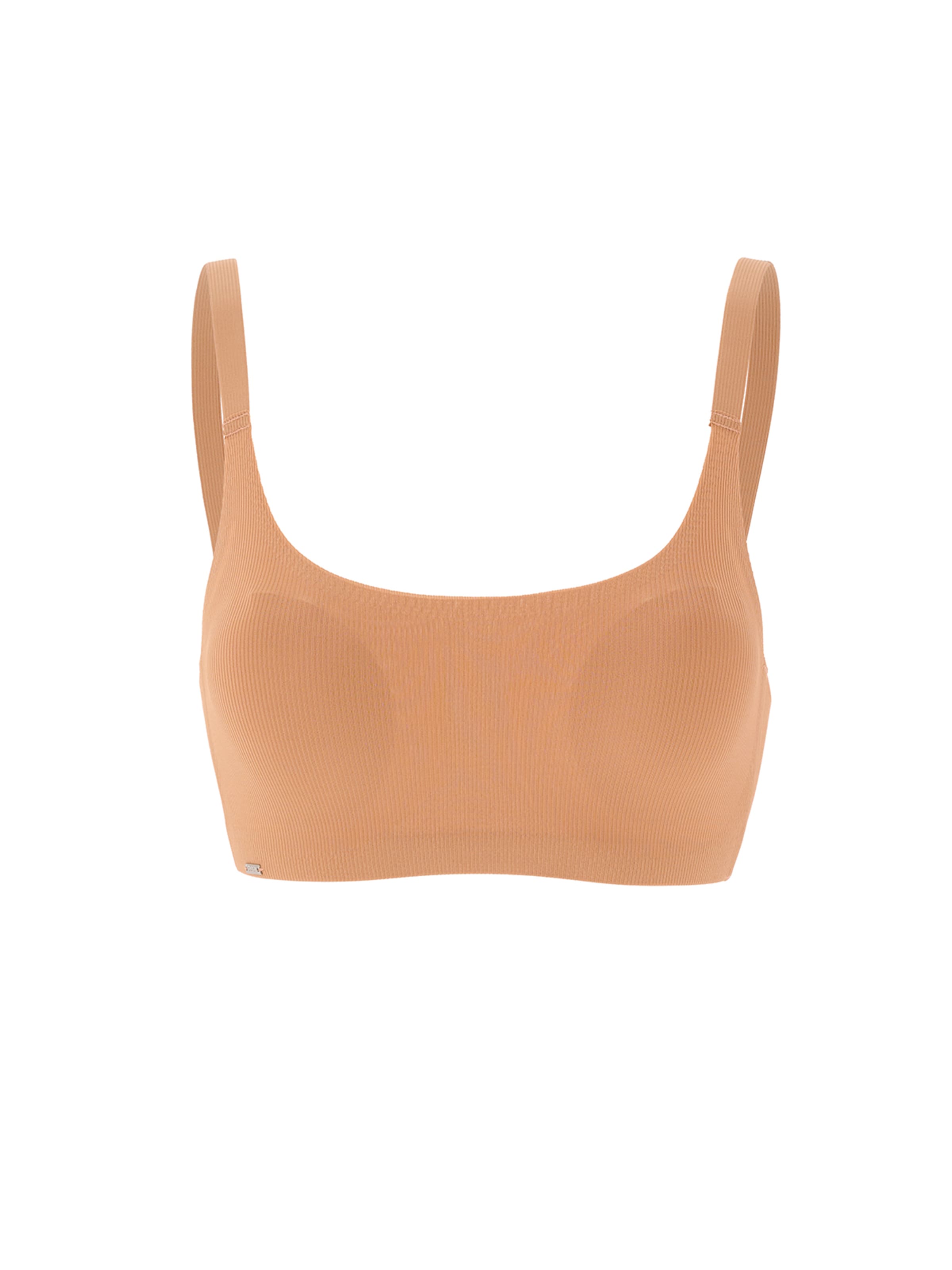 brūns Dagi Bezvīļu Krūšturis: no priekšpuses