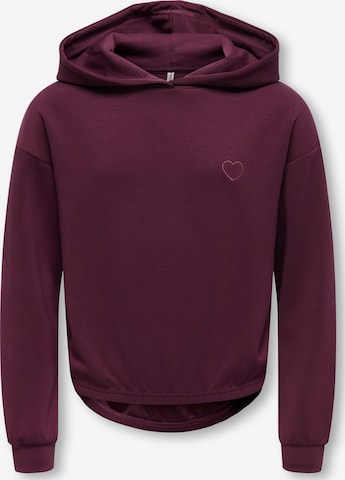Sweat-shirt 'KOGAda-Cooper' ONLY GIRLS en rouge : devant