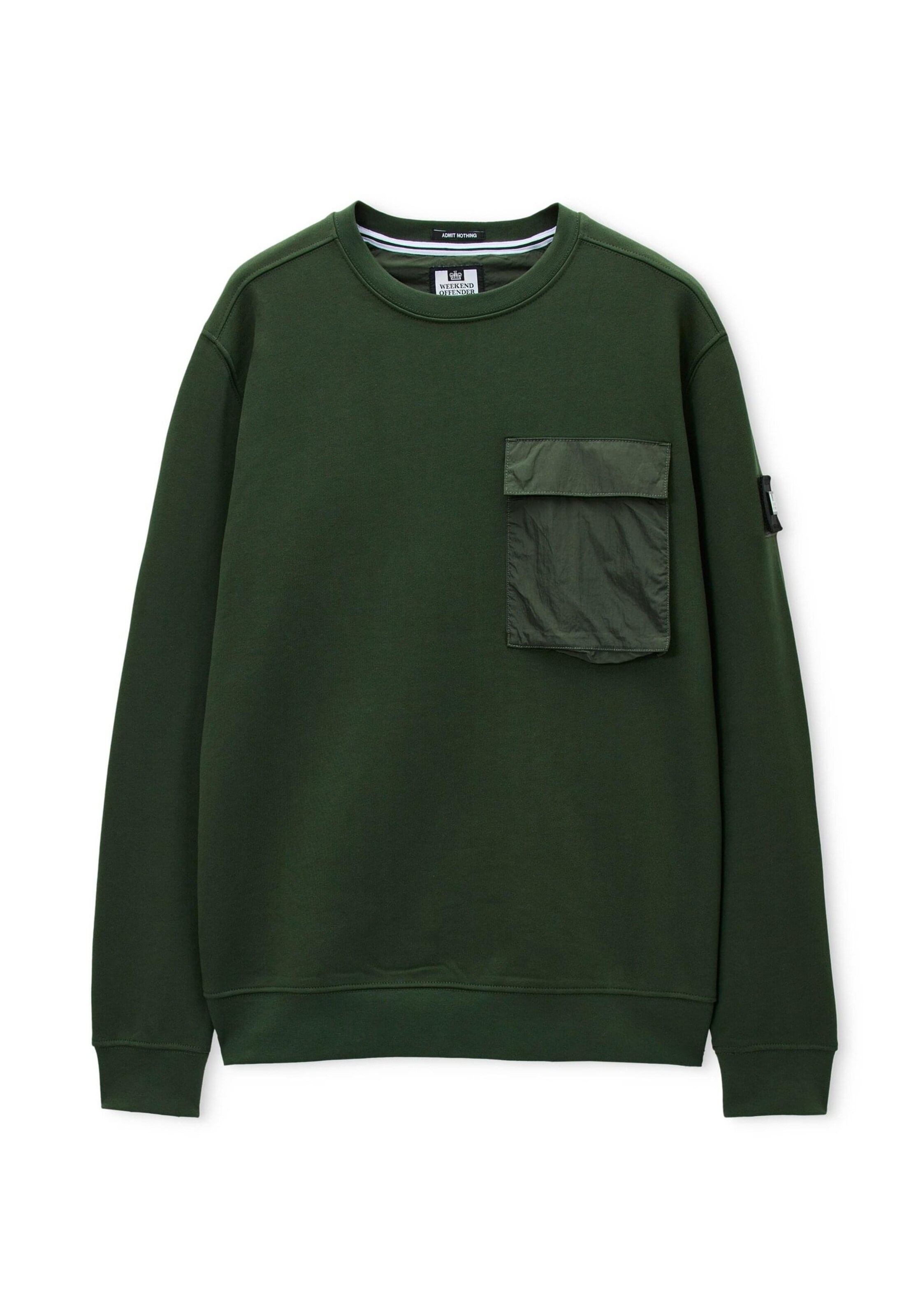Weekend Offender Sweatshirt 'Neve' in Grün: Vorderseite