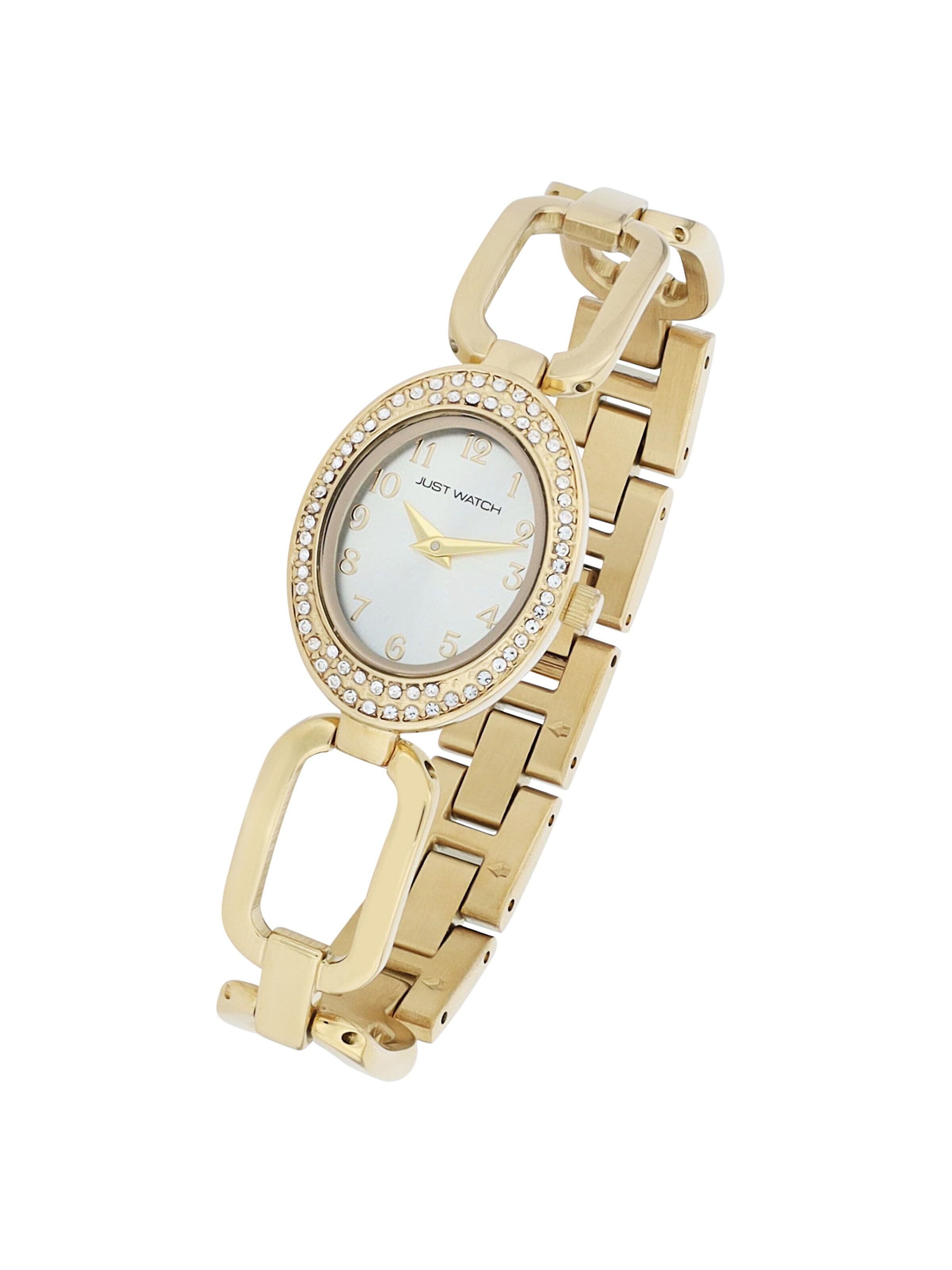 Just Watch Analog Watch '"Tura" mit Edelstahlarmband, 3 ATM wasserdicht' in Gold: front