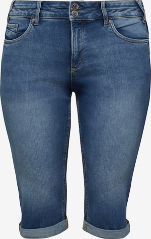 QS Jeans in Blauw: voorkant