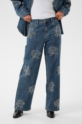 Wide Leg Jean 'KACastelia' Kaffe en bleu