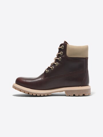TIMBERLAND - Botines con cordones en rojo