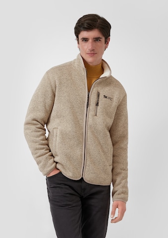 s.Oliver Fleecejacke in Beige: Vorderseite
