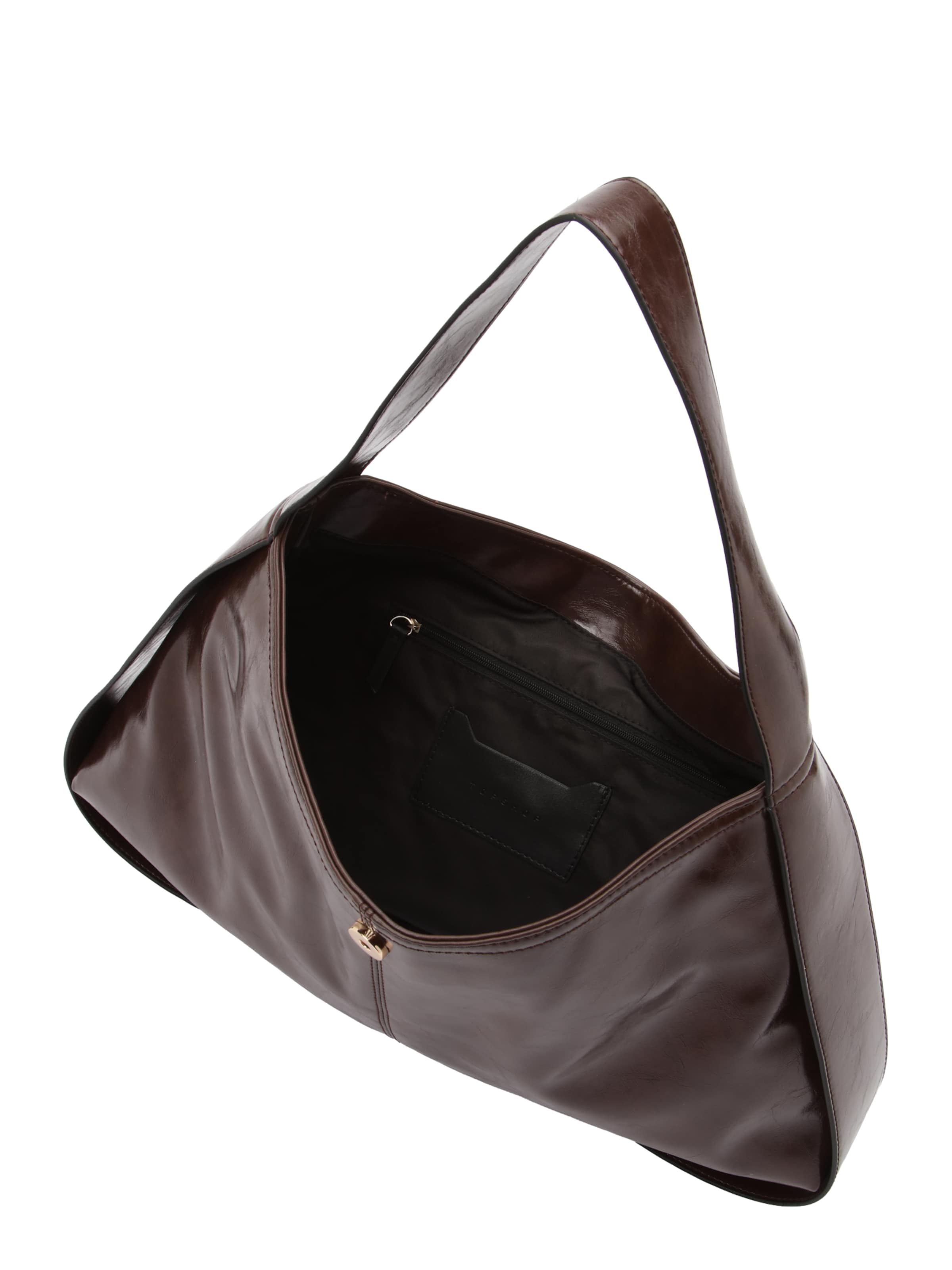 TOPSHOP - Mala de ombro 'SATURN' em castanho