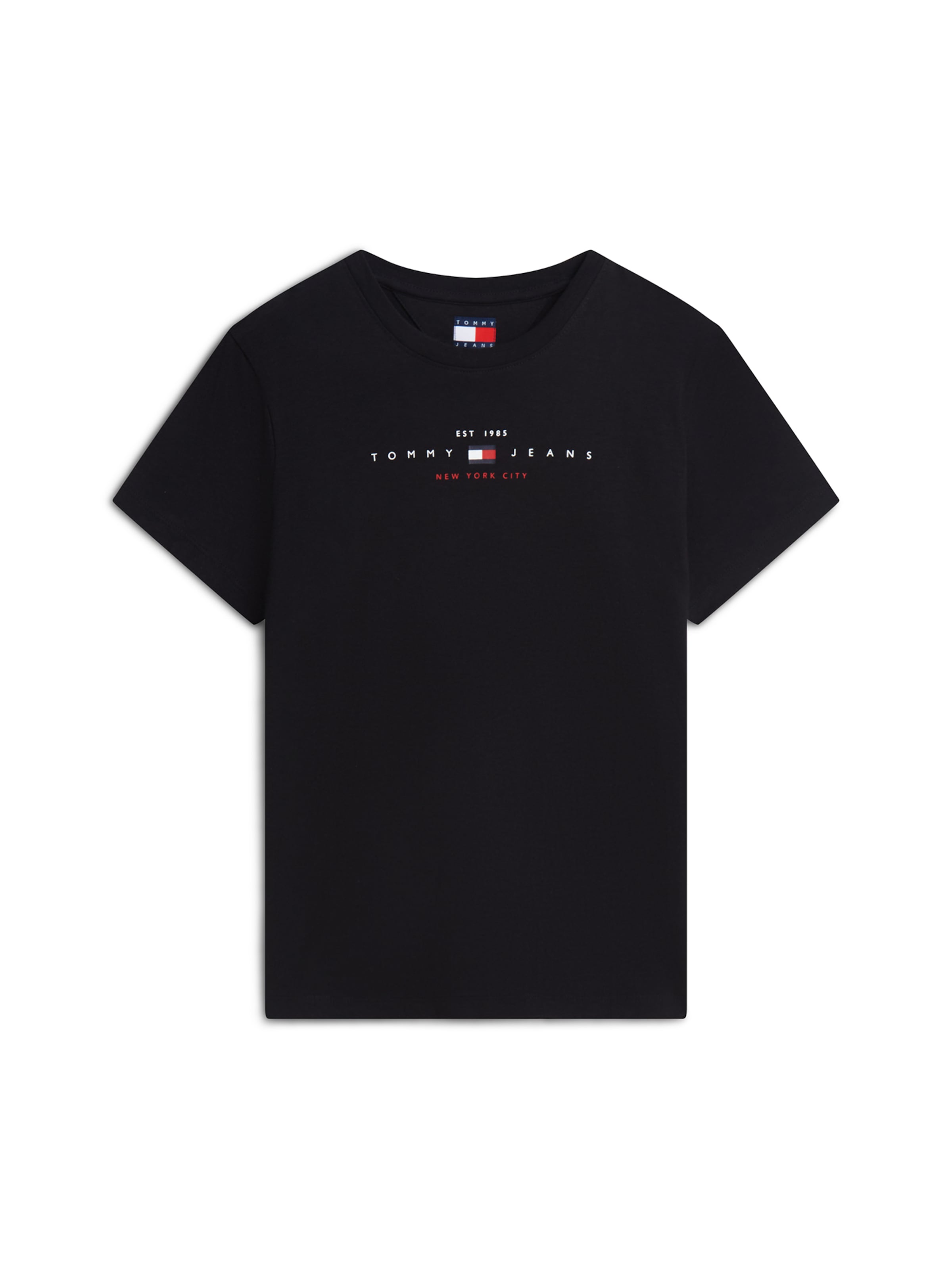 Tricou 'LINEAR' de la Tommy Jeans pe negru: față