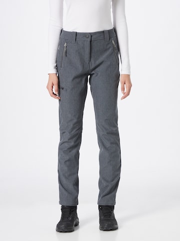 Regular Pantalon outdoor 'ARCOLA' ICEPEAK en gris : devant