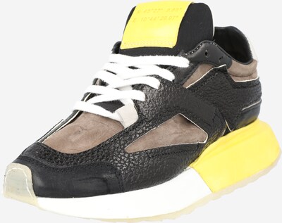 A.S.98 حذاء رياضي بلا رقبة '4EVER' بـ شامواه / أصفر نيوني / أسود, عرض المنتج