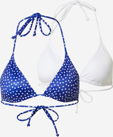 Triangolo Top per bikini di Dorina in blu: frontale