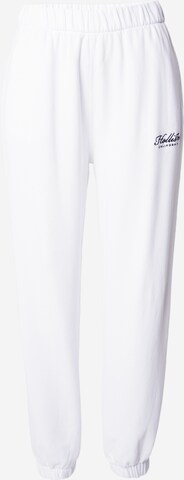 HOLLISTER Tapered Broek in Wit: voorkant