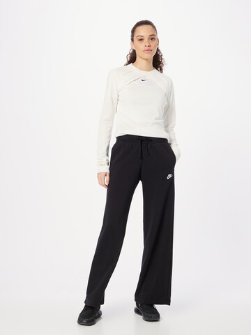 Wide Leg Pantalon Nike Sportswear en noir