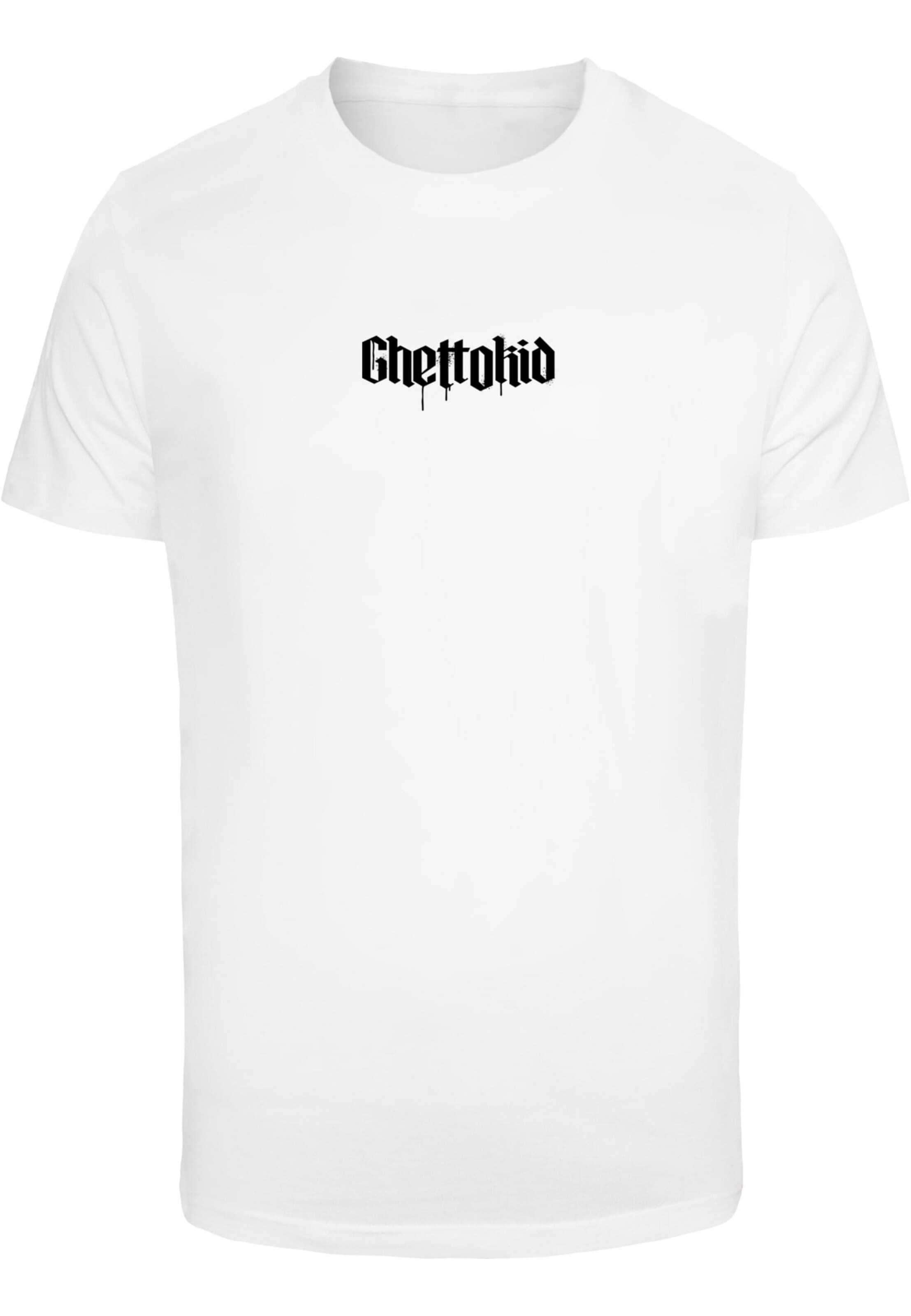 T-Shirt 'Ghettokid' Mister Tee en blanc : devant