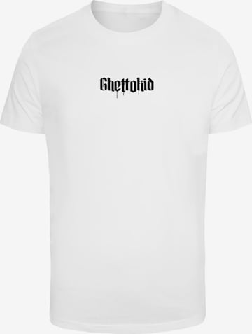 T-Shirt 'Ghettokid' Mister Tee en blanc : devant